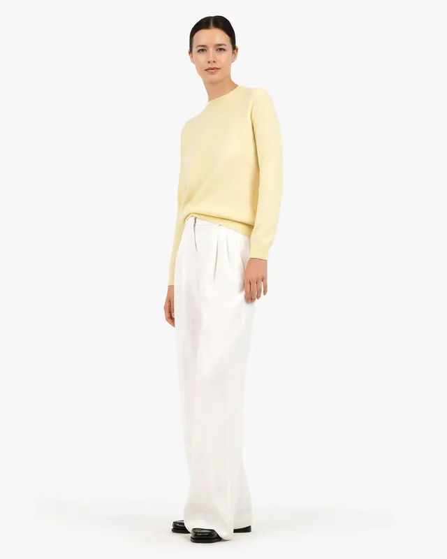 Women's Tribeca Crew Neck Sweater - Yellow