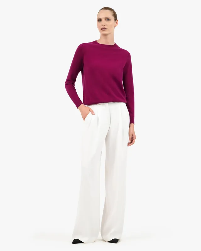 Women's Tribeca Crew Neck Sweater - Magenta