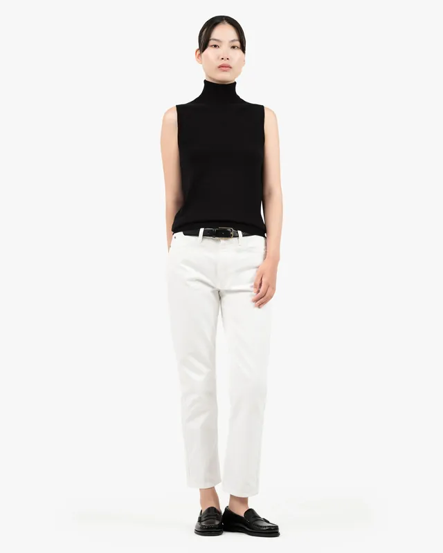 Essential Turtleneck Top - Black