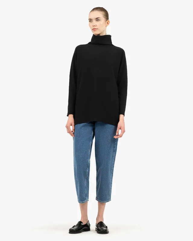 Women's Milford Turtleneck Sweater - Black