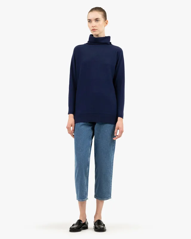 Women's Milford Turtleneck Sweater - Blue