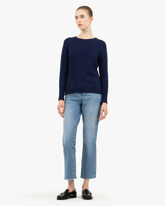 Women's Merano Crew Neck Sweater - Blue