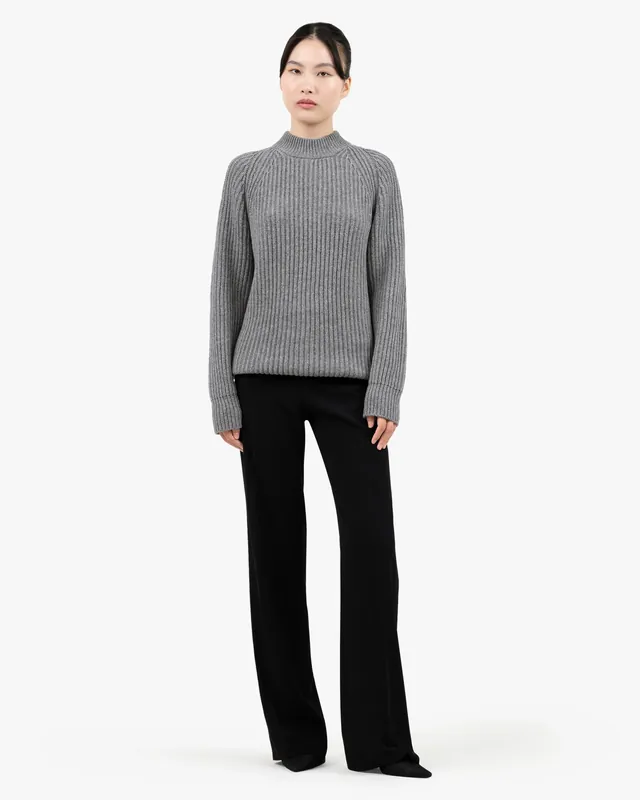 Women's Celerina Crew Neck Sweater - Medium Grey