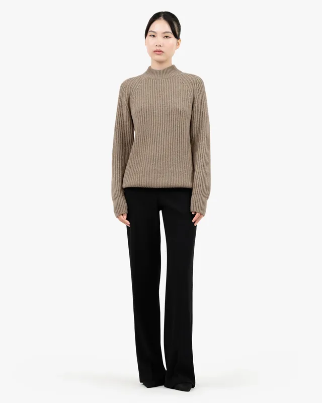 Women's Celerina Crew Neck Sweater - Taupe