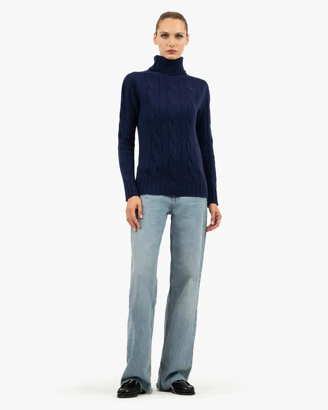 Women's Celerina Turtleneck Sweater - Blue