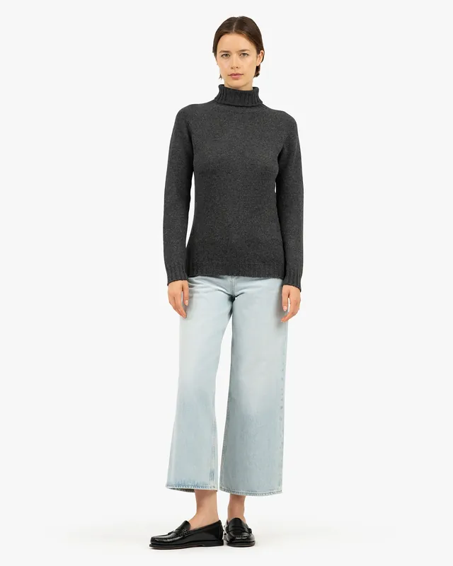 Women's Parksville Turtleneck Sweater - Charcoal