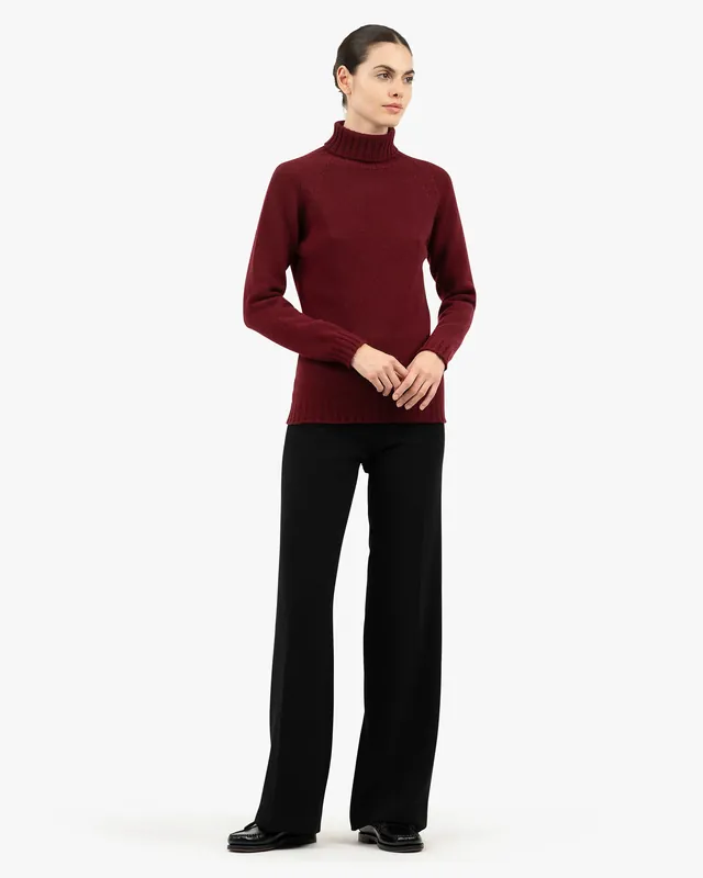 Women's Parksville Turtleneck Sweater - Bordeaux