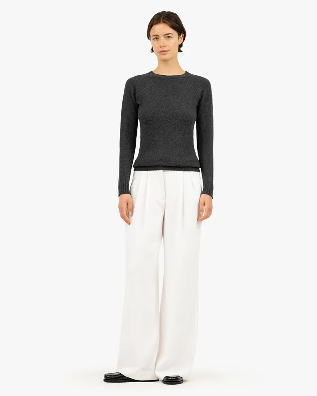 Women's Parksville Crew Neck Sweater - Charcoal