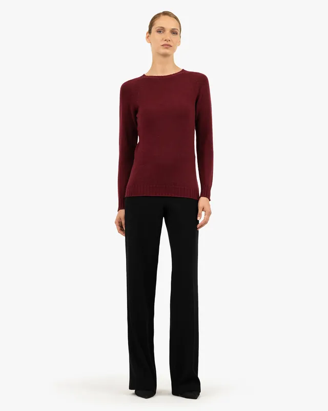 Women's Parksville Crew Neck Sweater - Bordeaux