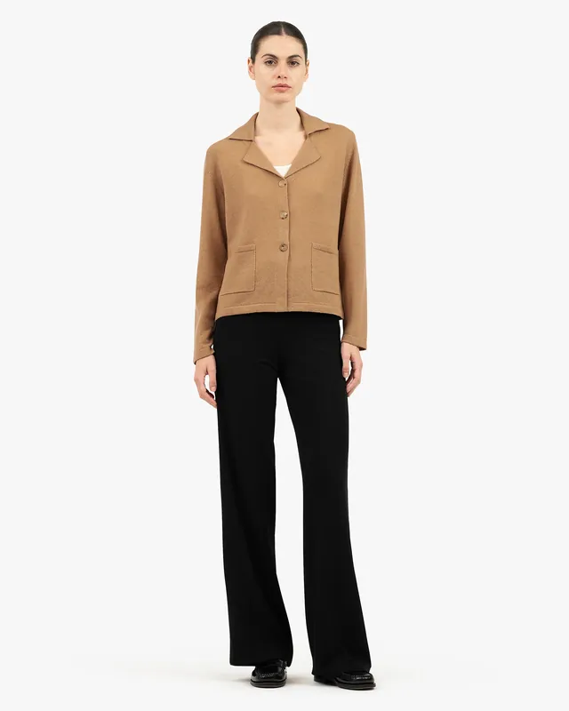 Siena Knit Blazer - Camel