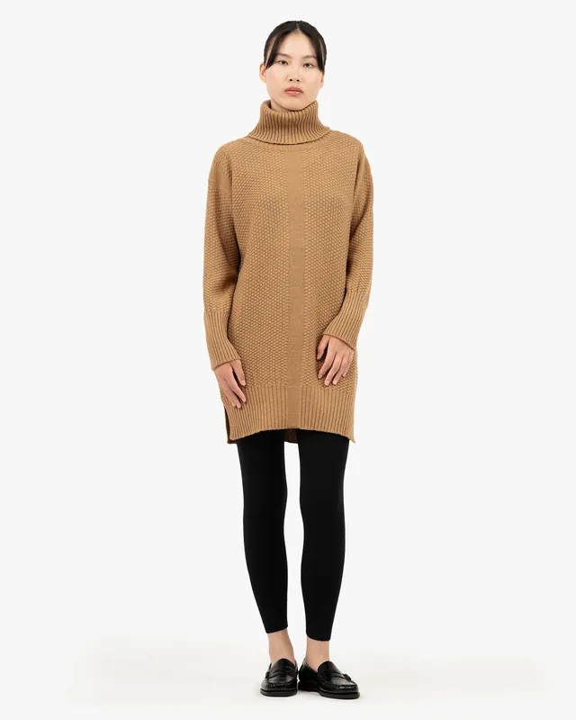 Women's Dalmar Turtleneck Sweater - Camel