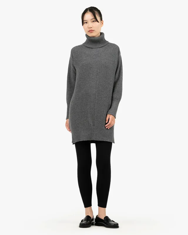 Women's Dalmar Turtleneck Sweater - Medium Grey