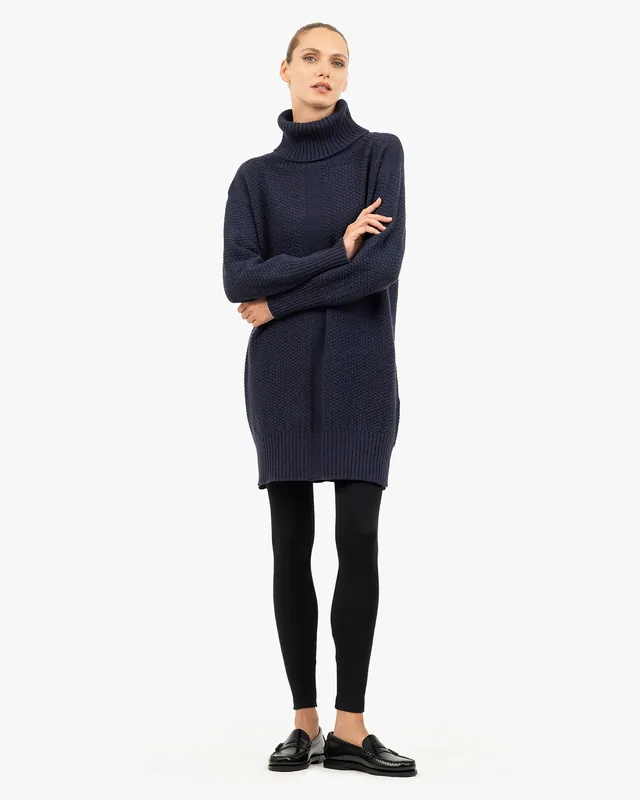Women's Dalmar Turtleneck Sweater - Blue
