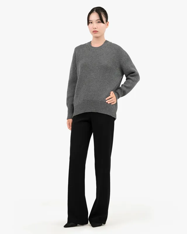 Women's Dalmar Crew Neck Sweater - Medium Grey