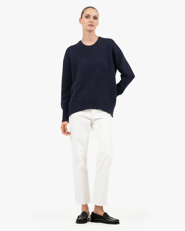 Women's Dalmar Crew Neck Sweater - Blue