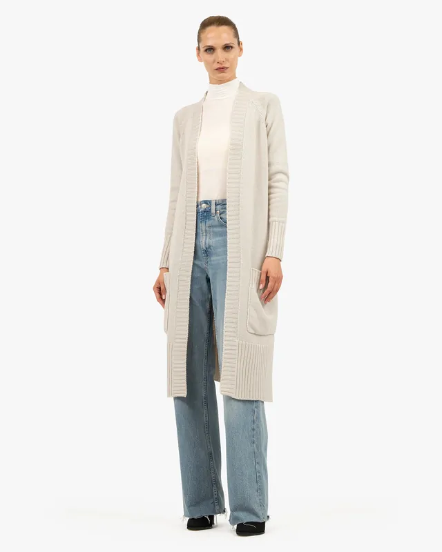 Dalmar Long Cardigan - White