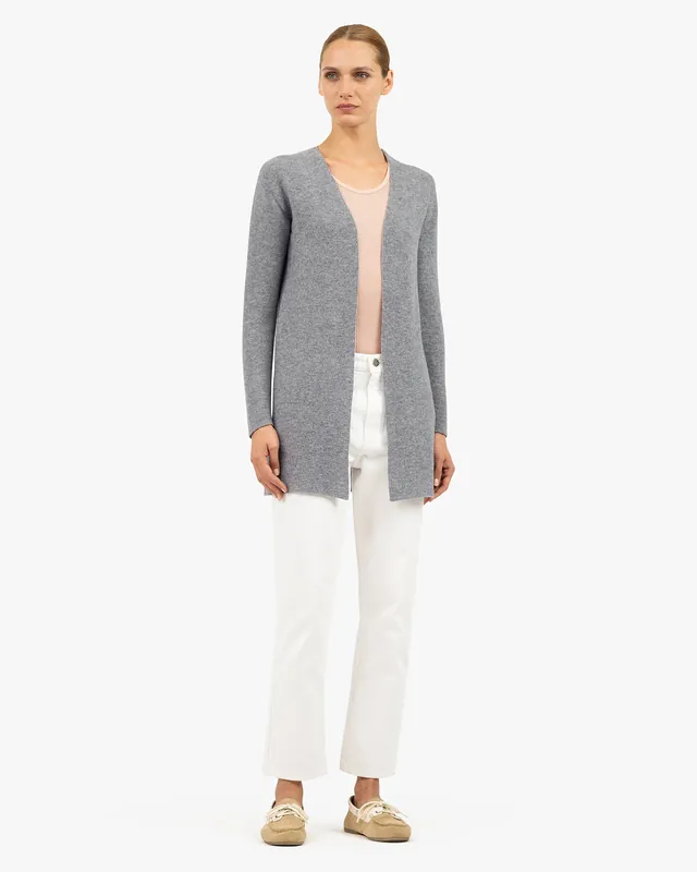 Soffio Cardigan - Medium Grey