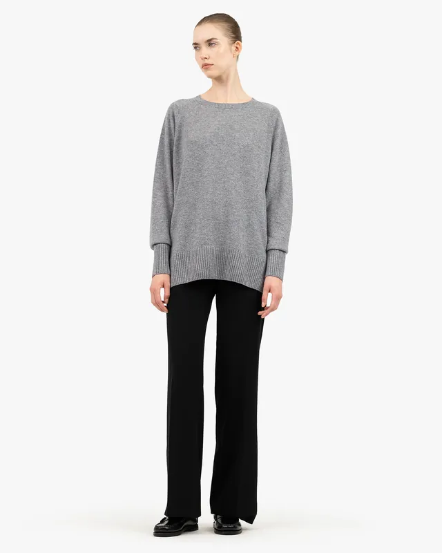 Mosel Maxi Boat Neck - Medium Grey