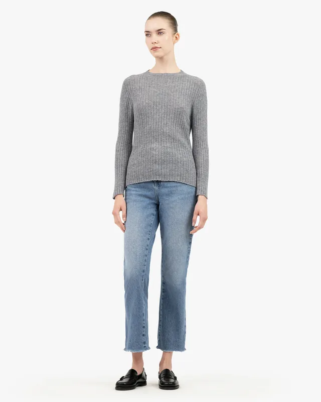 Women's Brera Crew Neck Sweater - Medium Grey