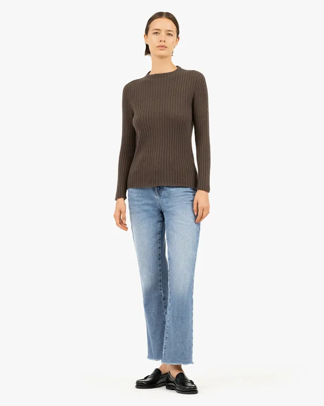 Women's Brera Crew Neck Sweater - Brown