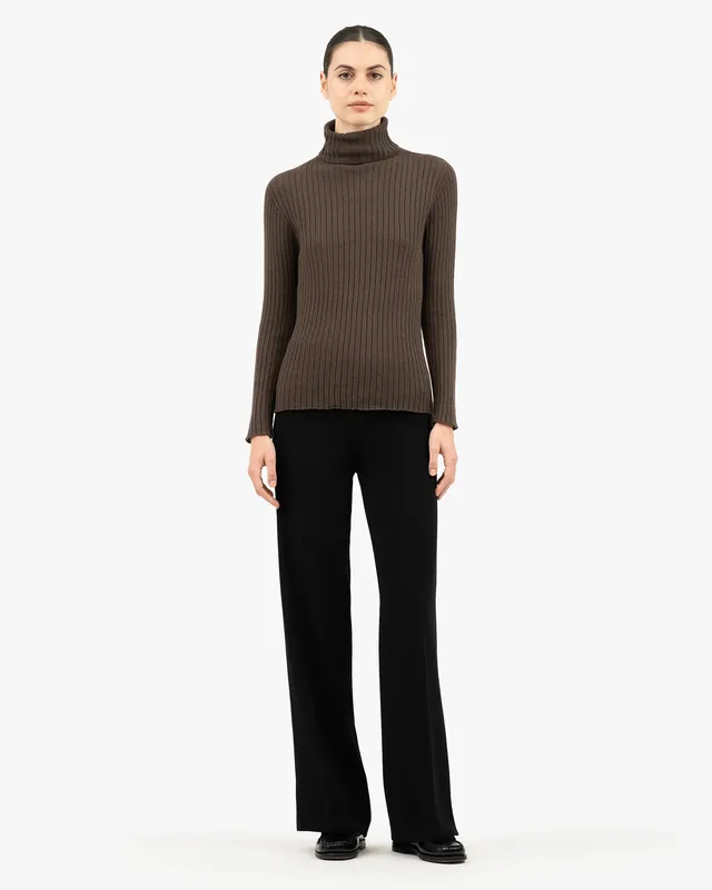 Women's Brera Turtleneck Sweater - Brown