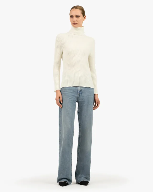 Women's Brera Turtleneck Sweater - White