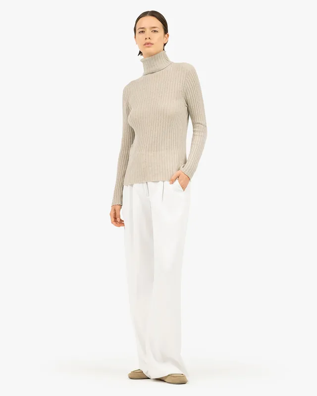 Women's Brera Turtleneck Sweater - Beige