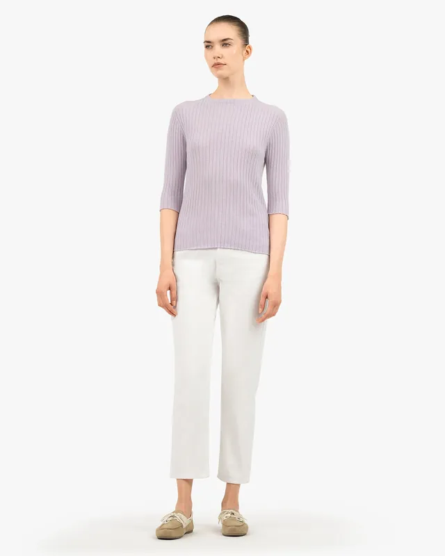 Brera 3/4 Sleeves Sweater - Lilac