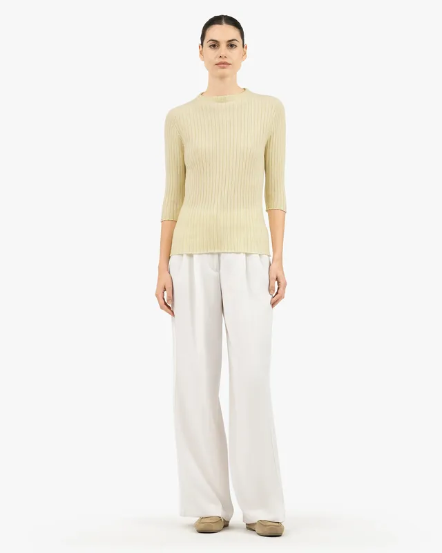 Brera 3/4 Sleeves Sweater - Yellow