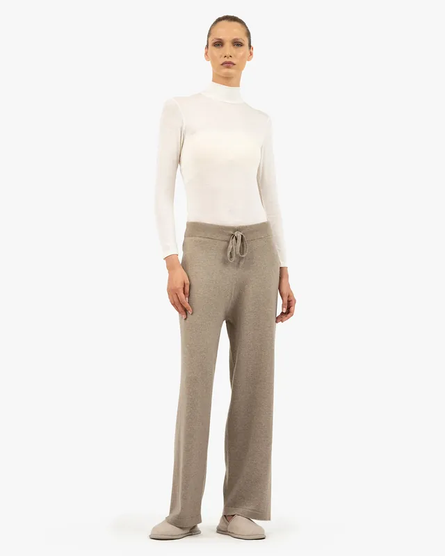 Palazzo Sweatpants - Taupe