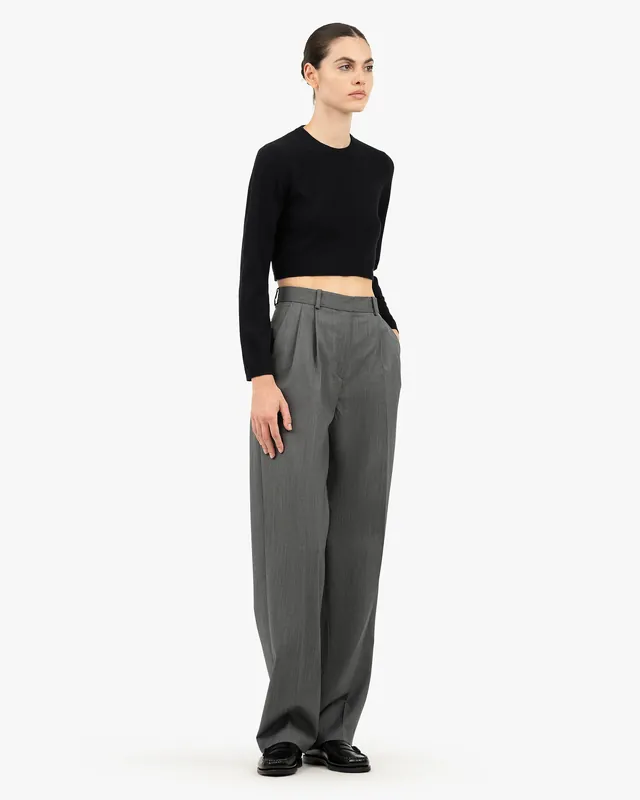 Ostuni Crop Sweater - Black