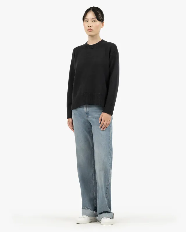 Women's Funes Crew Neck Sweater - Black