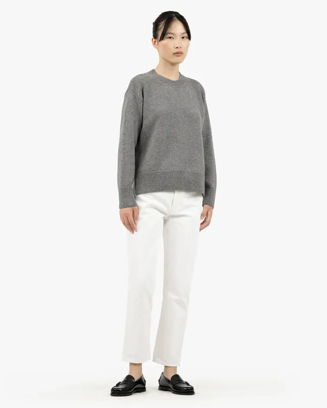 Women's Funes Crew Neck Sweater - Grey