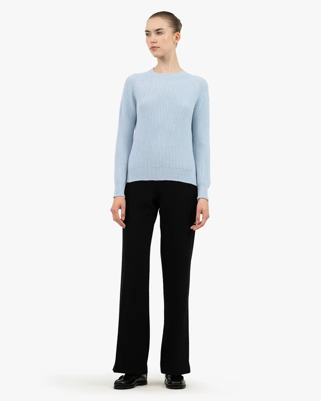 Women's Sorapis Crew Neck Sweater - Light Blue