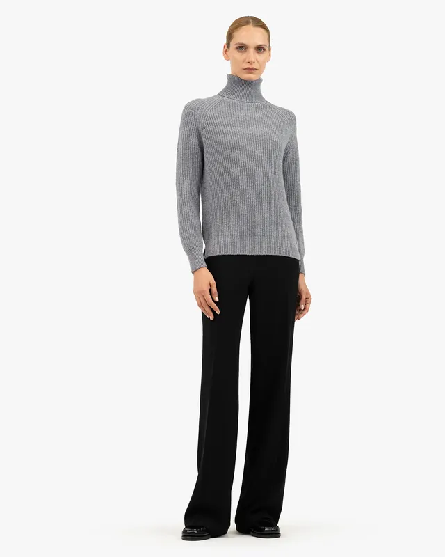 Women's Sorapis Turtleneck Sweater - Medium Grey