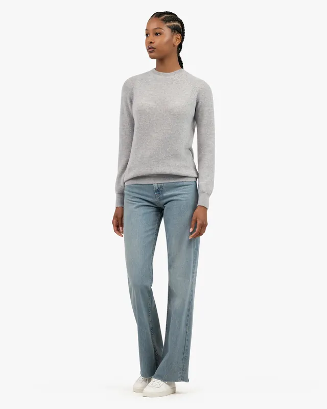 Women's Garisenda Crew Neck Sweater - Light Grey