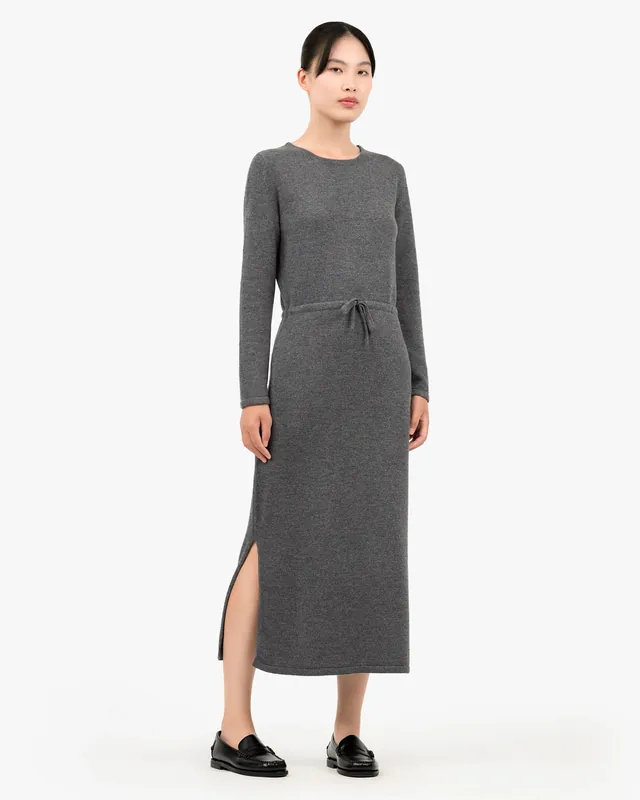 Siena Midi Dress - Medium Grey