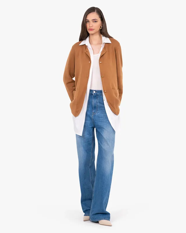 Women's Oasi Knit Jacket - Hazelnut