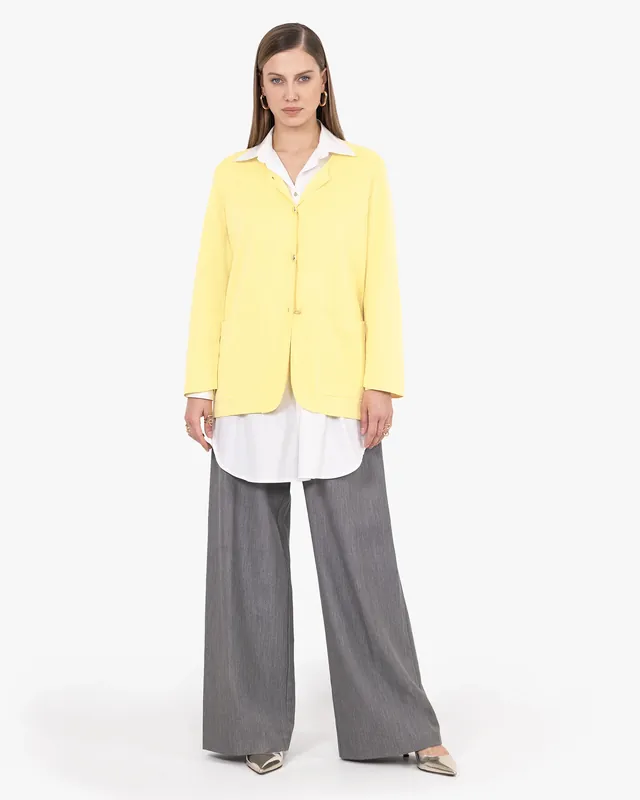 Women's Oasi Knit Jacket - Yellow