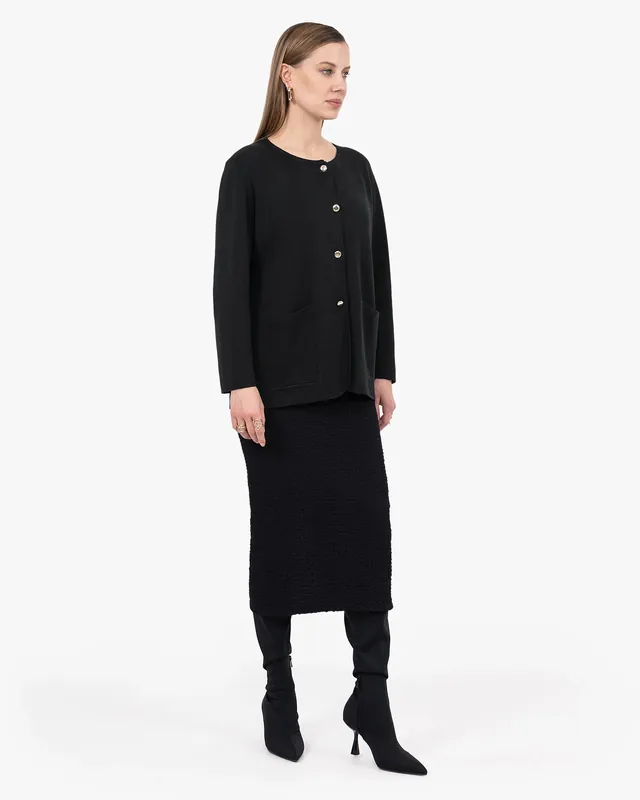 Women's Oasi Knit Jacket - Black