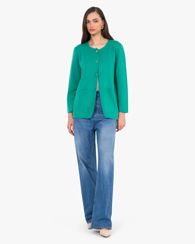 Women's Oasi Knit Jacket - Green