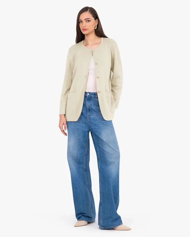 Women's Oasi Knit Jacket - Beige