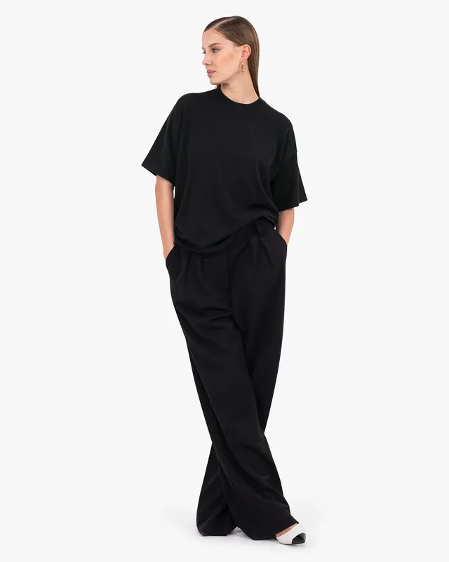 Women's Oasi Maxi Tee - Black