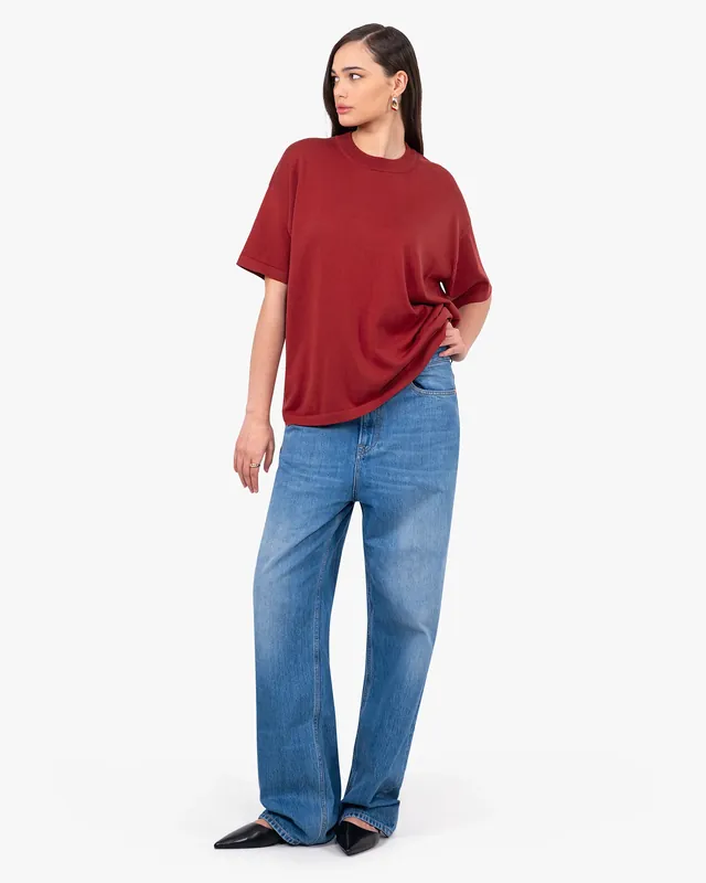 Women's Oasi Maxi Tee - Red