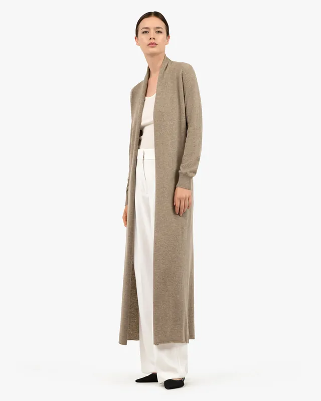 Stresa Long Cardigan - Taupe