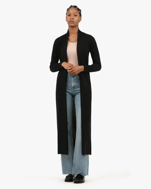 Stresa Long Cardigan - Black