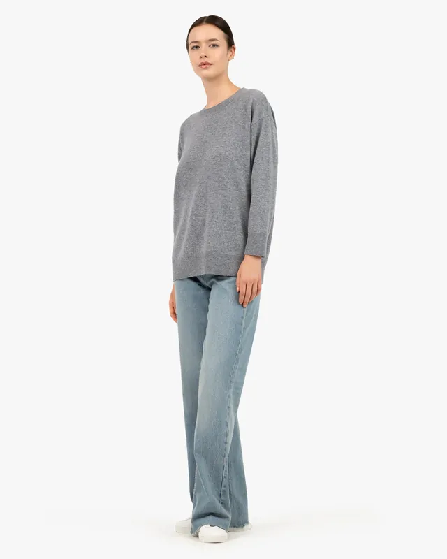 Velia Maxi Sweater - Medium Grey
