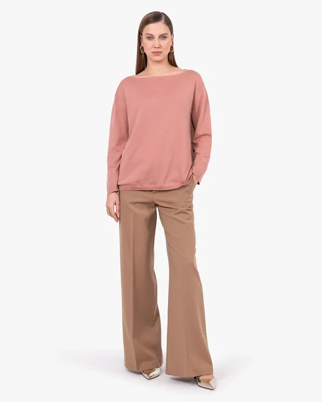 Oasi Boat Neck Sweater - Blush