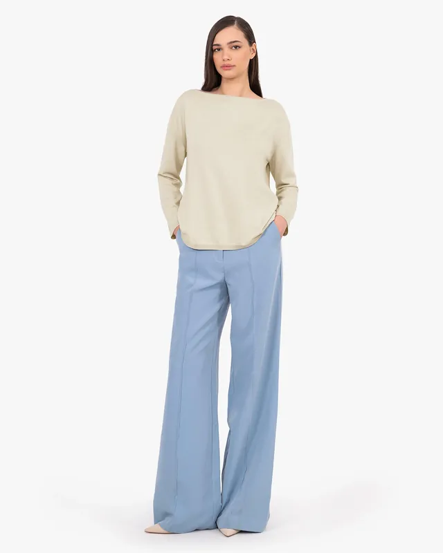 Oasi Boat Neck Sweater - Beige