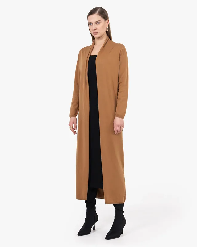 Oasi Long Cardigan - Hazelnut